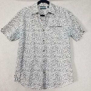 Cubavera Island Slim Fit Short Sleeve Button Up M